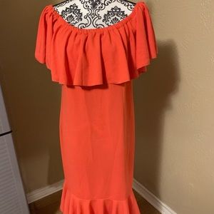LuLaRoe L Cici Solid Coral